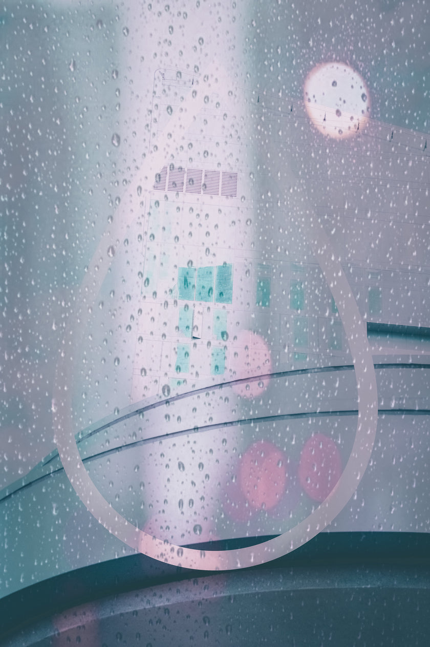 Rain Drop- Abstract Architecture Photography Print | Modern Wall Art | Digital Download by Kevin Quinn
