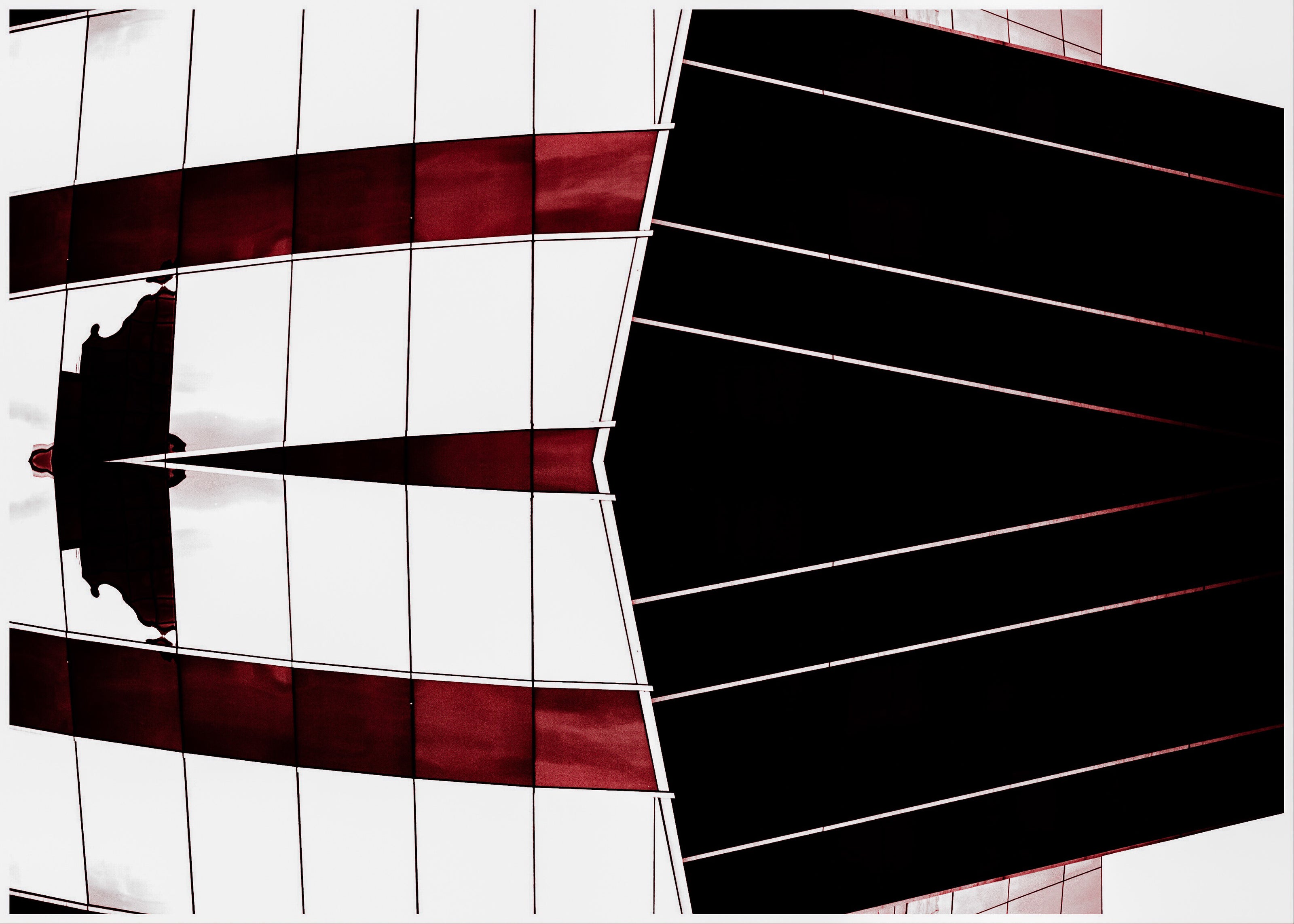 Red- Abstract Architecture Photography Print | Modern Wall Art | Digital Download by Kevin Quinn