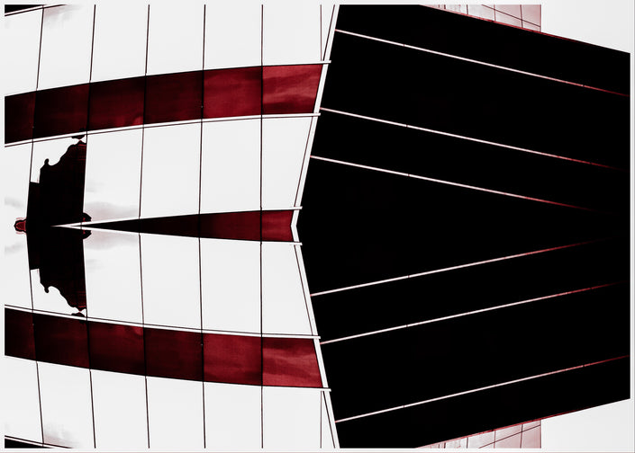 Red- Abstract Architecture Photography Print | Modern Wall Art | Digital Download by Kevin Quinn