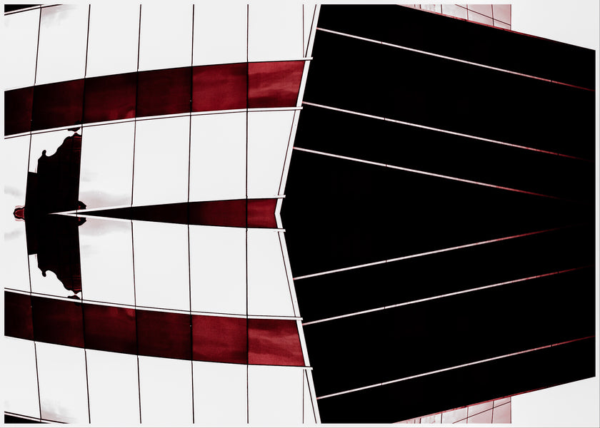 Red- Abstract Architecture Photography Print | Modern Wall Art | Digital Download by Kevin Quinn