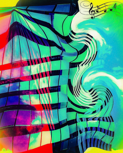 Rooftop Jazz- Abstract Architecture Photography Print | Modern Wall Art | Digital Download by Kevin Quinn