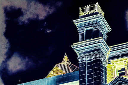 Sky Fence- Abstract Architecture Photography Print | Modern Wall Art | Digital Download by Kevin Quinn