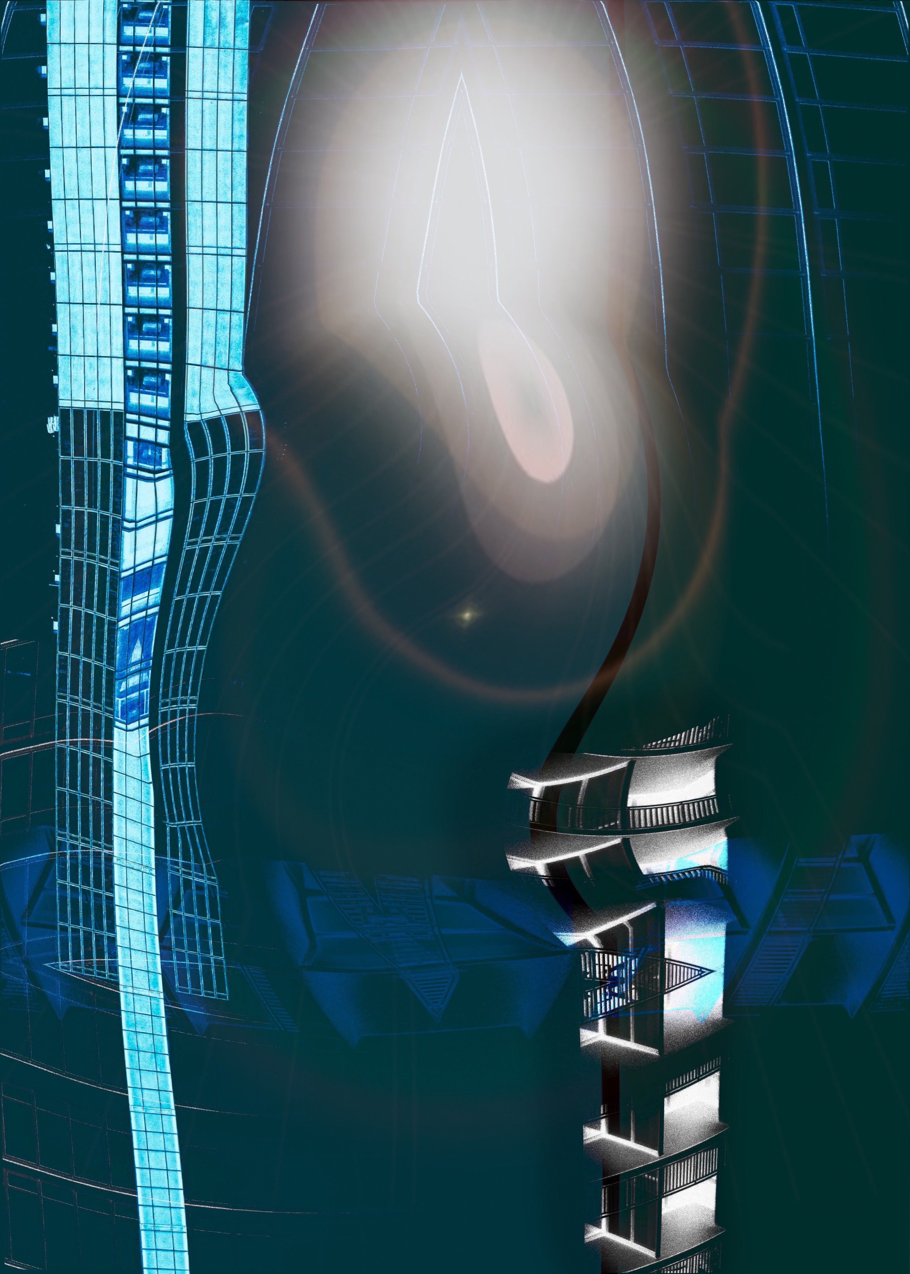 Space Station- Abstract Architecture Photography Print | Modern Wall Art | Digital Download by Kevin Quinn