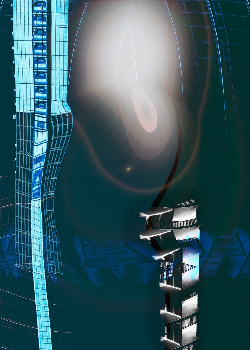 Space Station- Abstract Architecture Photography Print | Modern Wall Art | Digital Download by Kevin Quinn