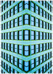 Staring Out My Blue Window- Abstract Architecture Photography Print | Modern Wall Art | Digital Download by Kevin Quinn