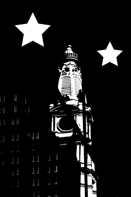 Starry Night Philadelphia- Abstract Architecture Photography Print | Modern Wall Art | Digital Download by Kevin Quinn
