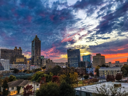 Sunset In Atlanta- Abstract Architecture Photography Print | Modern Wall Art | Digital Download by Kevin Quinn