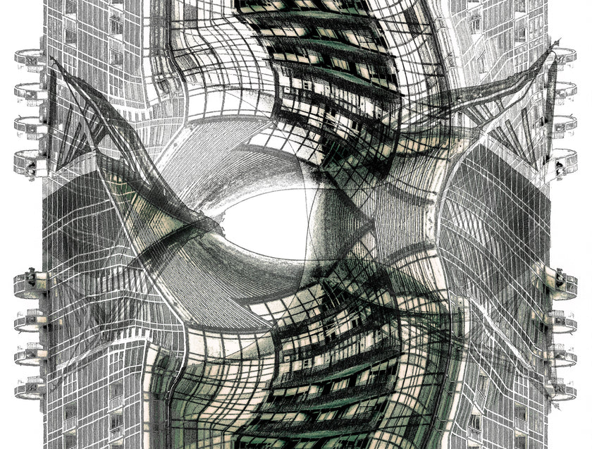 Synchronicity- Abstract Architecture Photography Print | Modern Wall Art | Digital Download by Kevin Quinn