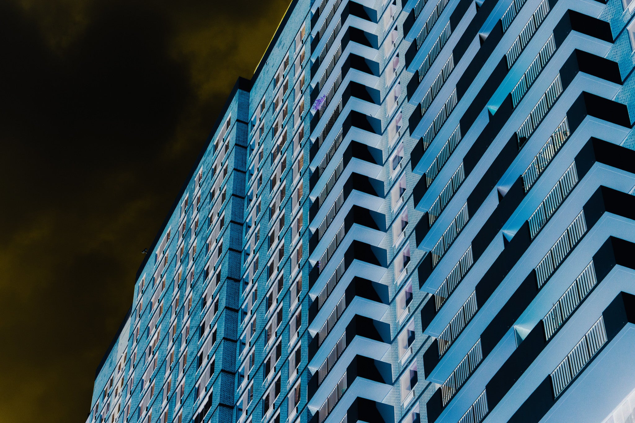 The Purple Flower Balcony- Abstract Architecture Photography Print | Modern Wall Art | Digital Download by Kevin Quinn
