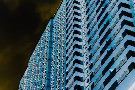 The Purple Flower Balcony- Abstract Architecture Photography Print | Modern Wall Art | Digital Download by Kevin Quinn