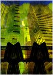 Two Canaries- Abstract Architecture Photography Print | Modern Wall Art | Digital Download by Kevin Quinn