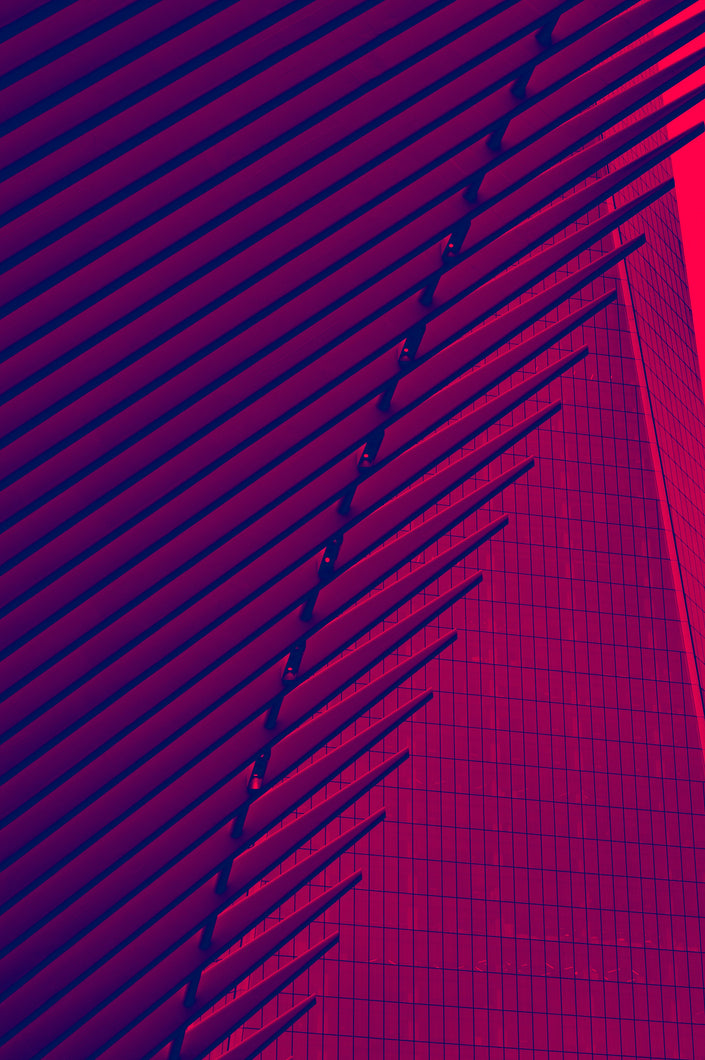 We Danced In Red- Abstract Architecture Photography Print | Modern Wall Art | Digital Download by Kevin Quinn