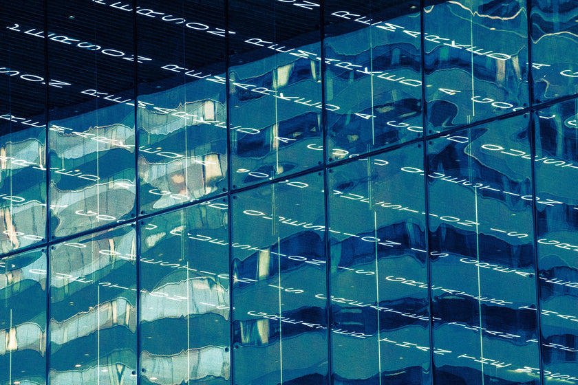 When Words Reflect- Abstract Architecture Photography Print | Modern Wall Art | Digital Download by Kevin Quinn