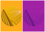 When Yellow Met Purple- Abstract Architecture Photography Print | Modern Wall Art | Digital Download by Kevin Quinn